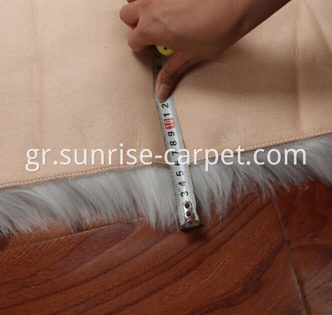 Faux fur flooring carpet for home backing size